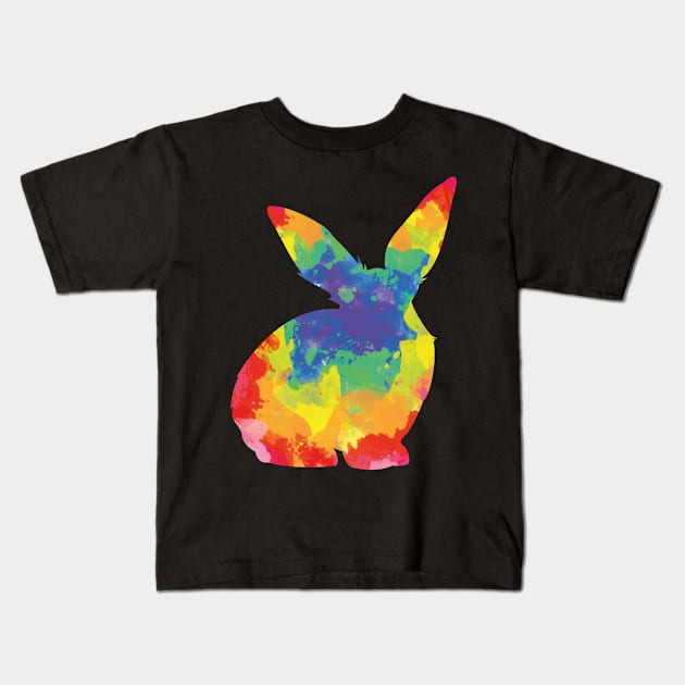 Autism Awareness Rabbit Happy Easter Bunny Kids T-Shirt by trendingoriginals